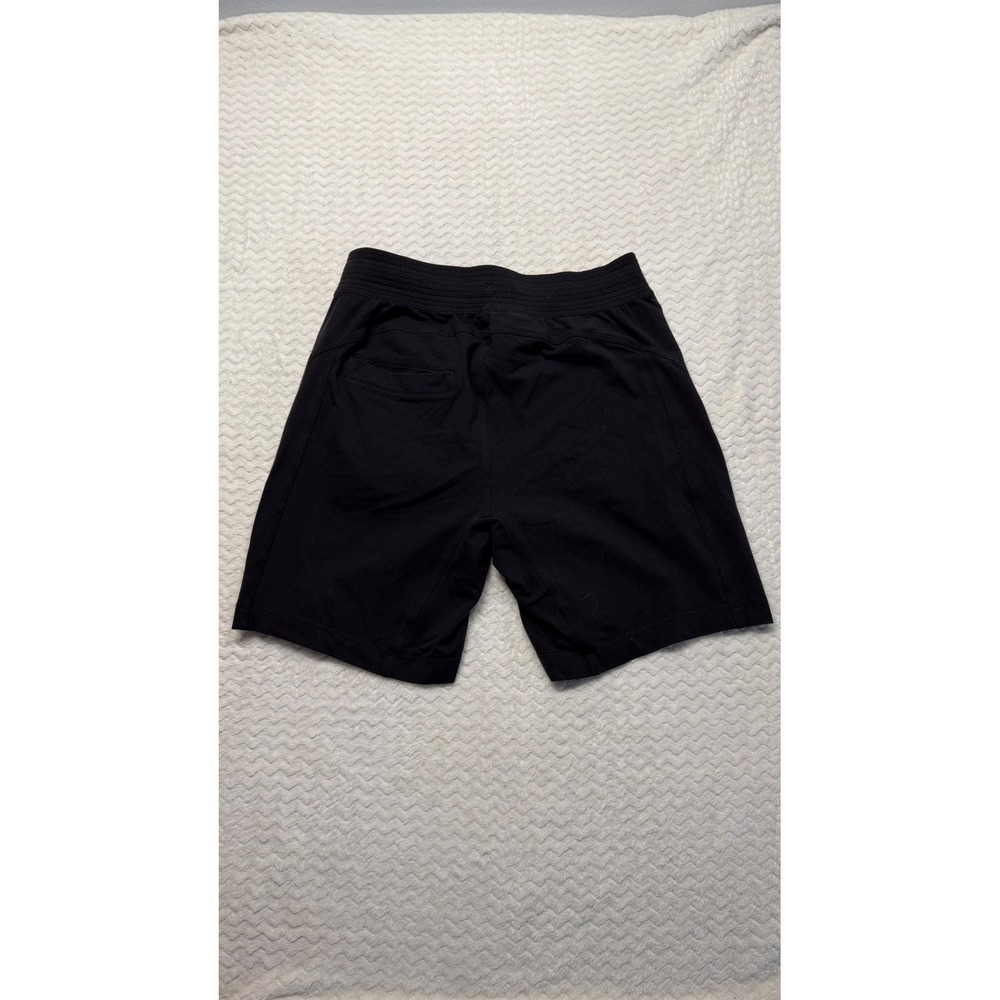 Lululemon Mens City Sweat Short French Terry Black Drawstring Size S 9in Inseam